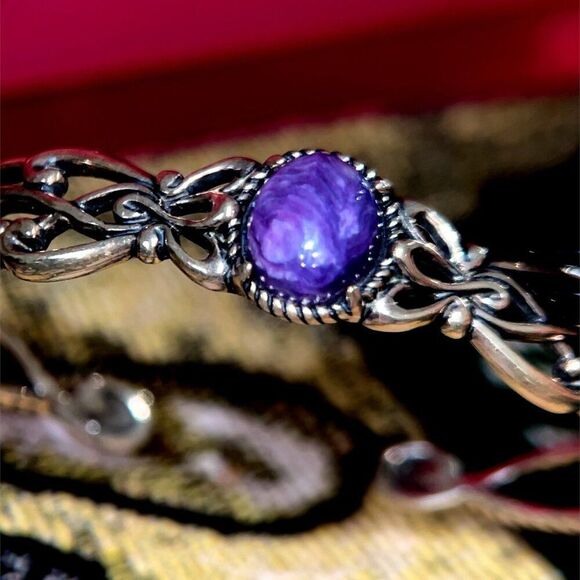 Carolyn Pollack Purple Stone Cuff - Picture 7 of 9